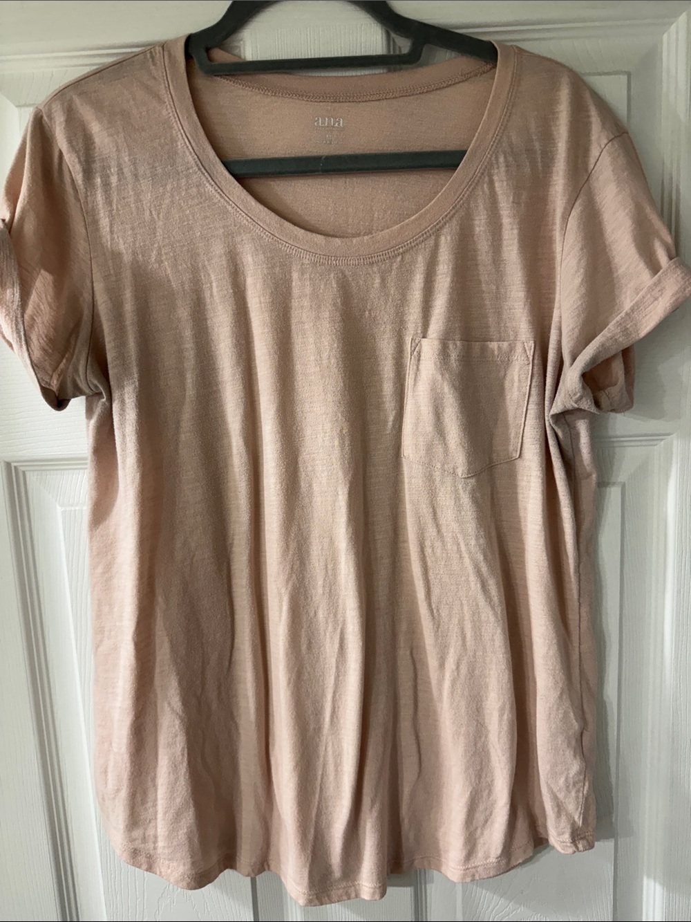 a.n.a Blush Pink Short Sleeve Pocket Tee